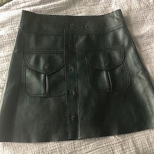 Zara pleather skirt size S